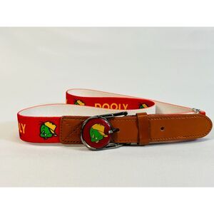 DOOLY the DINOSAUR Children Belt Buckle Adjustable Red Toddler Dino Cartoon